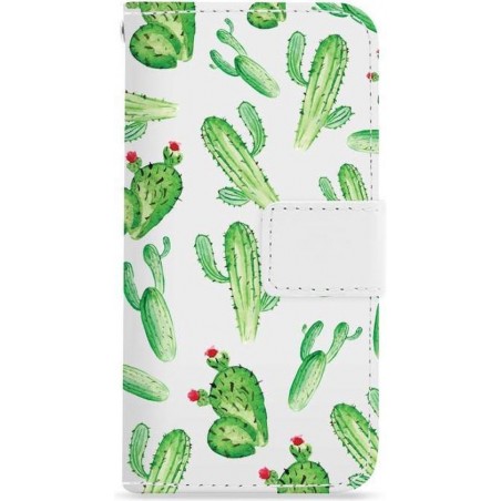 FOONCASE iPhone 6 Plus hoesje - Bookcase - Flipcase - Hoesje met pasjes - Cactus