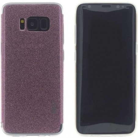 UNIQ Accessory Galaxy S8 Plus Back Cover hoesje glitter - Roze (G955F)