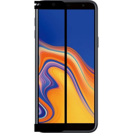 Azuri screenprotector met vlak verhard glas RINOX ARMOR - Voor Samsung J6 Plus - Zwart