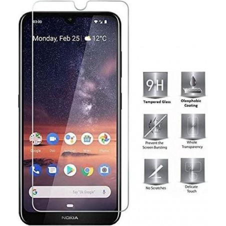 Nokia 3.2 Screenprotector Glas - Tempered Glass Screen Protector - 1x