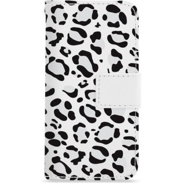 FOONCASE iPhone 6 Plus hoesje - Bookcase - Flipcase - Hoesje met pasjes - Luipaard / Leopard print