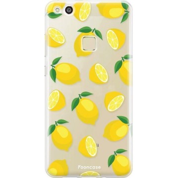 FOONCASE Huawei P10 Lite hoesje TPU Soft Case - Back Cover - Lemons / Citroen / Citroentjes