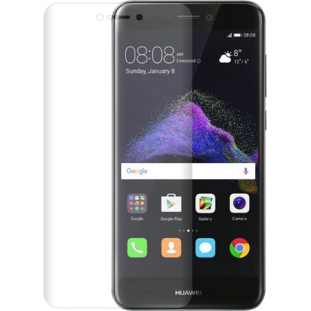 Azuri screenprotector met gebogen verhard glas - Voor Huawei P8 Lite (2017) - Transparant