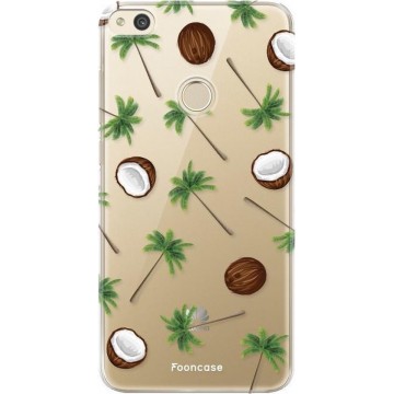 FOONCASE Huawei P8 Lite 2017 hoesje TPU Soft Case - Back Cover - Coco Paradise / Kokosnoot / Palmboom