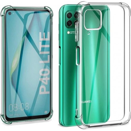 Huawei P40 Lite Anti-shock silicone hoesje transparant