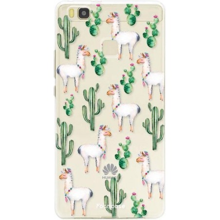 FOONCASE Huawei P9 Lite hoesje TPU Soft Case - Back Cover - Alpaca / Lama