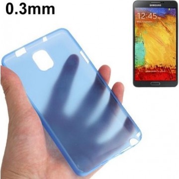Samsung Galaxy Note 3 - hoes cover case - TPU - Ultra dun - blauw