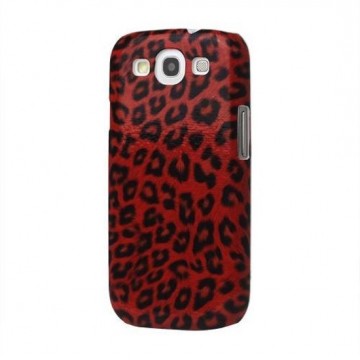 Hard Back Case Samsung Galaxy S3 i9300 Leopard Red
