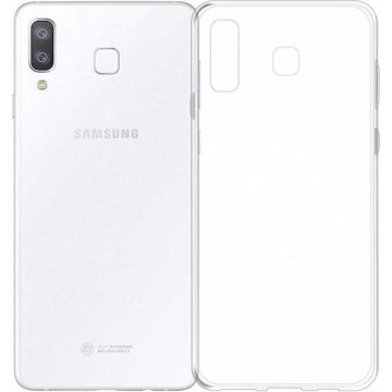 Hoesje CoolSkin3T TPU Case voor Samsung A8 Star Transparant Wit