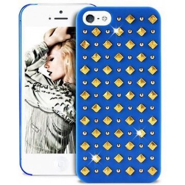 Apple iPhone SE / 5 / 5S Bling Bling Hoes – Blauw