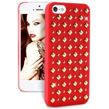 Apple iPhone SE / 5 / 5S Bling Bling Hoes – Rood