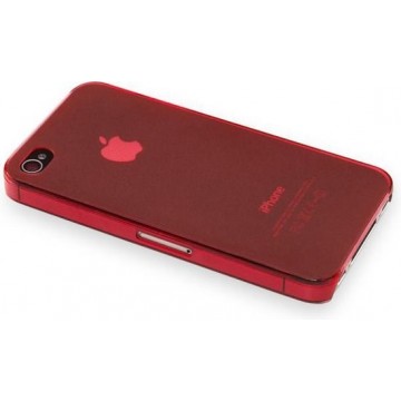 Ultradunne cover voor iPhone 4/4S - Rood