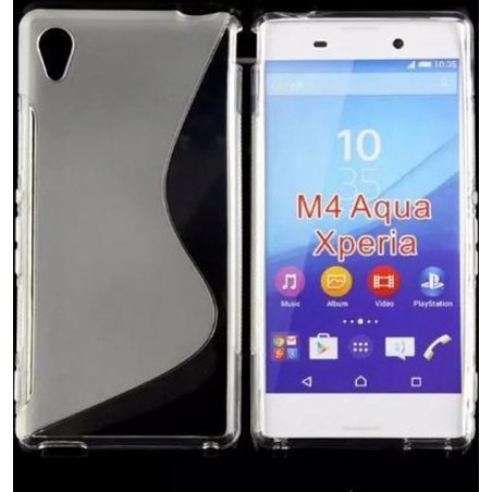 Sony Xperia M4 Aqua Transparant siliconen hoesje
