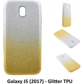 Kleurovergang Goud Glitter TPU Achterkant voor Samsung Galaxy J5 (2017) (J530F)