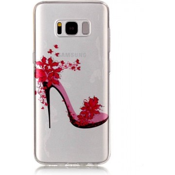 Softcase hoes roze hak Samsung Galaxy S8 Plus