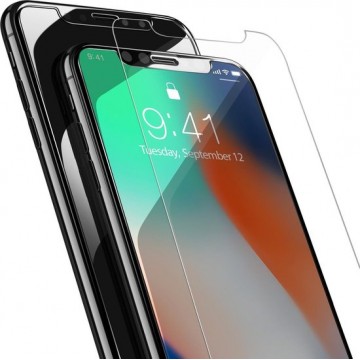 2 Stuks Pack geschikt voor: iPhone X - Tempered Glass / Gehard Glazen Screenprotector