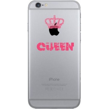 Apple Iphone 6 / 6S Queen transparant siliconen cover hoesje