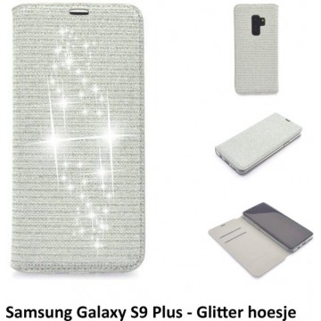 Samsung Galaxy S9+ Pasjeshouder Zilver Booktype hoesje - Magneetsluiting (G965)