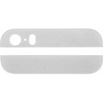 Top White - Bottom Rear Glass Panel - Bovenkant en onderkant glas voor Apple iPhone 5S