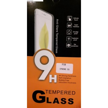 Voor iPhone 5 / 5s tempered glass - glazen screenprotector 9H 2.5D 0,3 mm