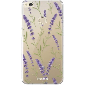 FOONCASE Huawei P8 Lite 2017 hoesje TPU Soft Case - Back Cover - Purple Flower / Paarse bloemen