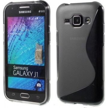 Samsung Galaxy J1 Flexibel Hoesje Grijs, J100