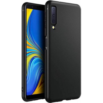 CoolSkin Slim Backcover Case Hoesje voor Samsung Galaxy A7 2018 Zwart