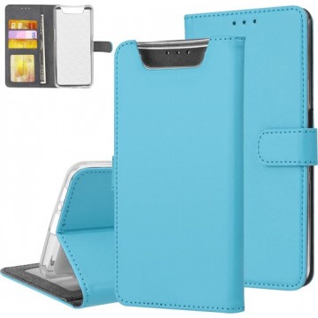 Samsung Galaxy A80 Blauw Booktype hoesje Pasjeshouder - Magneetsluiting (A805F)