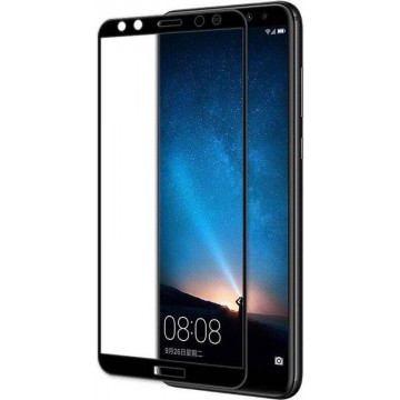 Huawei Mate 10 - Full Cover Screenprotector - Gehard Glas - Zwart