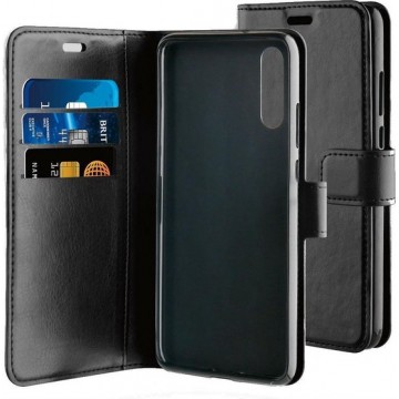 BeHello Huawei P20 Hoesje - Gel Wallet Case Met Ruimte Voor 3 Pasjes Zwart