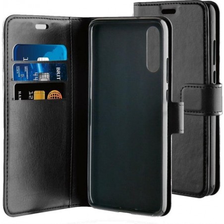 BeHello Huawei P20 Hoesje - Gel Wallet Case Met Ruimte Voor 3 Pasjes Zwart