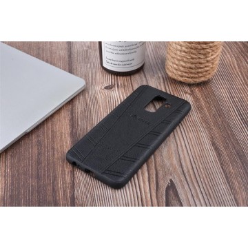 Backcover hoesje voor Samsung Galaxy A6+ (2018) - Zwart (A6 Plus 2018)