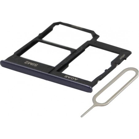 MMOBIEL Dual Sim Tray Kaart Houder Slot voor Samsung Galaxy A31 - A315F  - Zwart