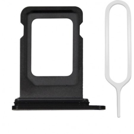 MMOBIEL Sim Tray Kaart Houder Slot voor iPhone 12 Mini - Zwart - 5.4 inch Incl Rubber Ring