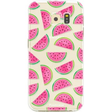 FOONCASE Samsung Galaxy S6 hoesje TPU Soft Case - Back Cover - Watermeloen
