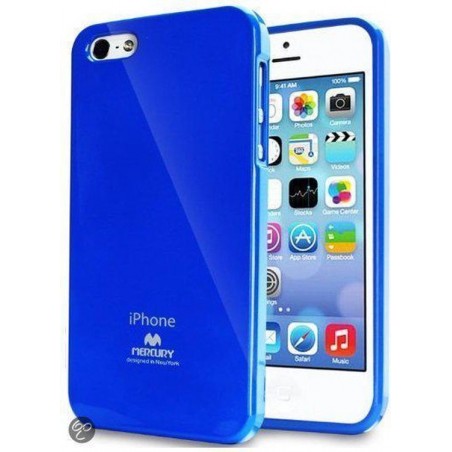 iPhone 5C Hoesje Color Pearl Jelly Blauw