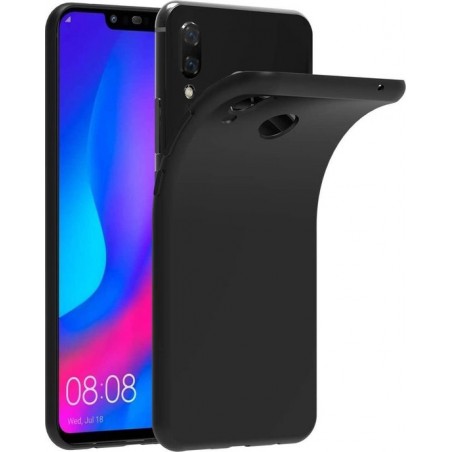 Huawei P Smart Plus 2019  - Silicone Hoesje - Zwart