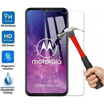 Motorola One Zoom Screenprotector Glas - Tempered Glass Screen Protector - 1x