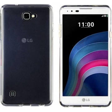 Hoesje CoolSkin3T TPU Case voor LG X5 Transparant Wit