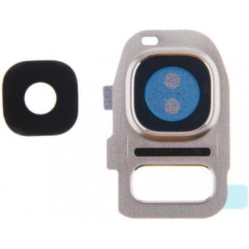 Camera Lens Cover - Zilver - geschikt voor de Samsung Galaxy S7 Edge