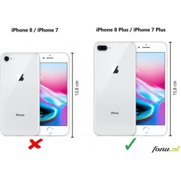Hoesje CoolSkin3T TPU Case voor Apple iPhone 8 Plus/7 Plus Transparant Wit