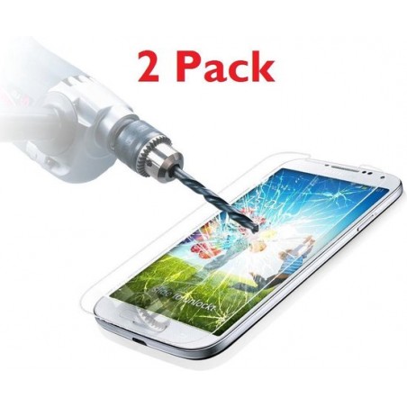 2 stuks Galaxy S4 glazen Tempered Glass /  Screen protector  2.5D 9H (0.3mm)