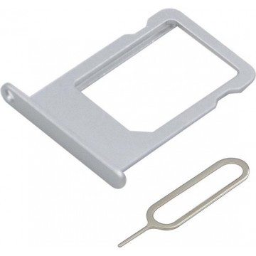 MMOBIEL Sim Tray Kaart Houder Nano Slot voor iPhone 6 Plus (Zilver)