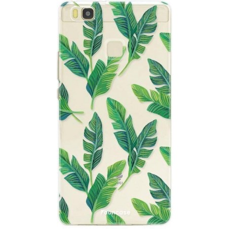 FOONCASE Huawei P9 Lite hoesje TPU Soft Case - Back Cover - Banana leaves / Bananen bladeren