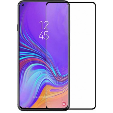 Samsung Galaxy A8s - Full Cover Screenprotector - Gehard Glas - Zwart