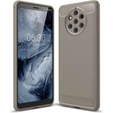 Nokia 9 PureView hoesje - Rugged TPU Case - grijs