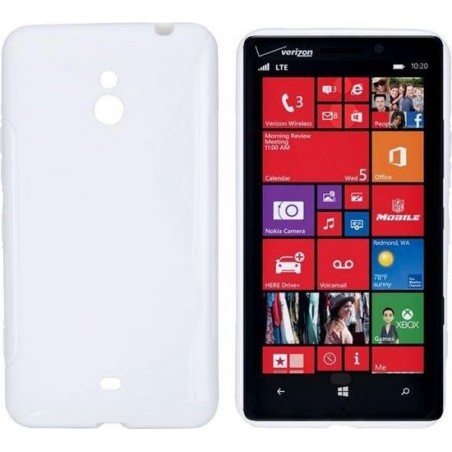 Nokia Lumia 1320 - hoes, cover, case - TPU -  wit