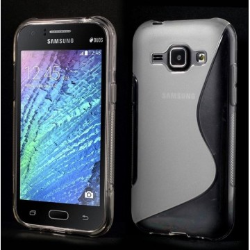 Samsung Galaxy J1 Flexibel Hoesje Transparant, J100
