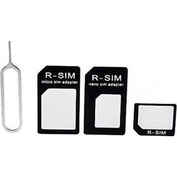 Simkaart Adapter Set Micro en Nano Sim