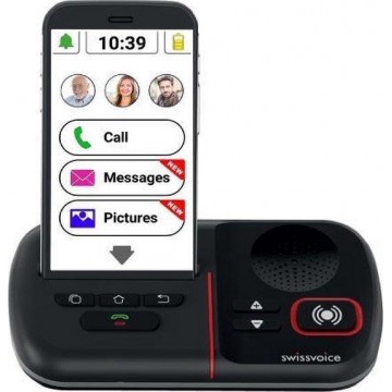 SwissVoice C50S Senioren Smartphone mobiele Android telefoon voor ouderen eenvoudige bediening